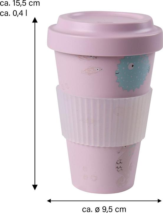 Produktbild Stoneline Awave Coffee-to-go cup, 400 ml, Rose (0.40 l)