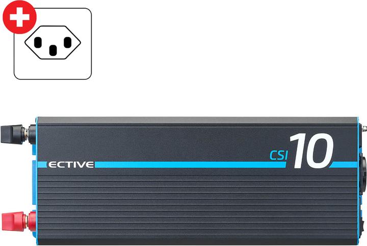 Image du produit Ective CSI 10 Sinus-Wechselrichter 1000W 24V mit Netzvorrangschaltung und Ladegerät (CH-Stecker)