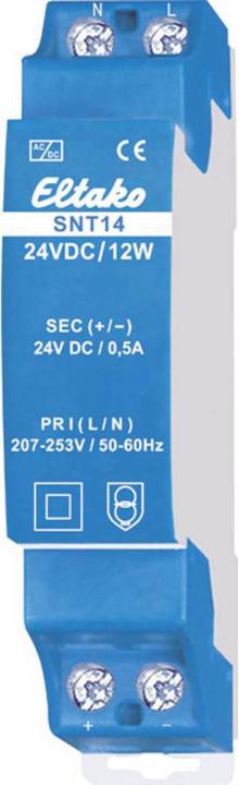 Actual product image Eltako DIN rail power supply unit (DIN rail) Switching power supply unit 24V DC/12W