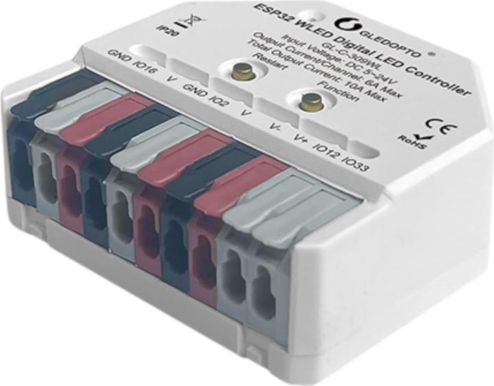 Image du produit Gledopto ESP32 WLED Ultra-Mini Controller 5-24V DC mit MIC GL-C-310WL
