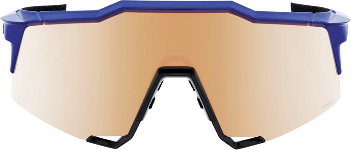 Actual product image 100% Glasses Speedcraft Tall Gloss Cobalt Blue-HiPE (gloss cobalt blue, hiper copper mirror)