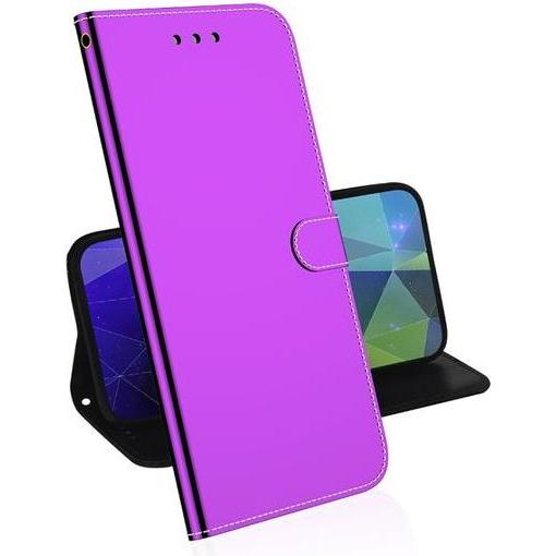 MU Style Mirror Surface Bookcover Series (Samsung Galaxy S20 Ultra), Smartphone Hülle, Violett