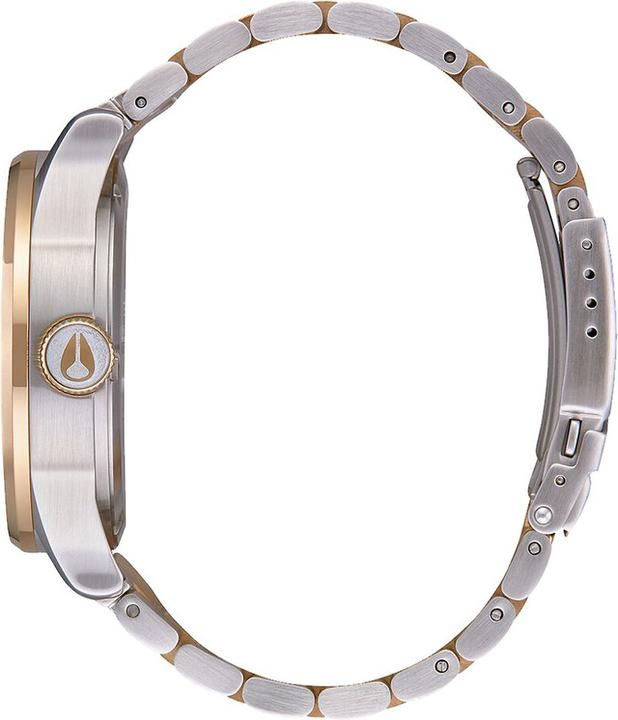 Actual product image Nixon Sentry SS Silver Gold (Analogue wristwatch, 42 mm)