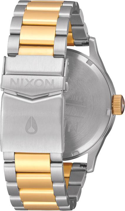 Actual product image Nixon Sentry SS Silver Gold (Analogue wristwatch, 42 mm)