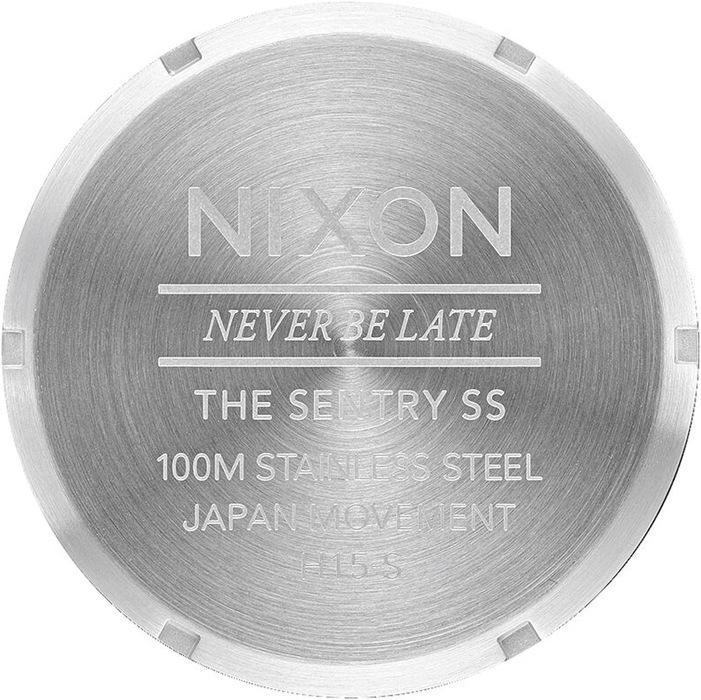Actual product image Nixon Sentry SS Silver Gold (Analogue wristwatch, 42 mm)