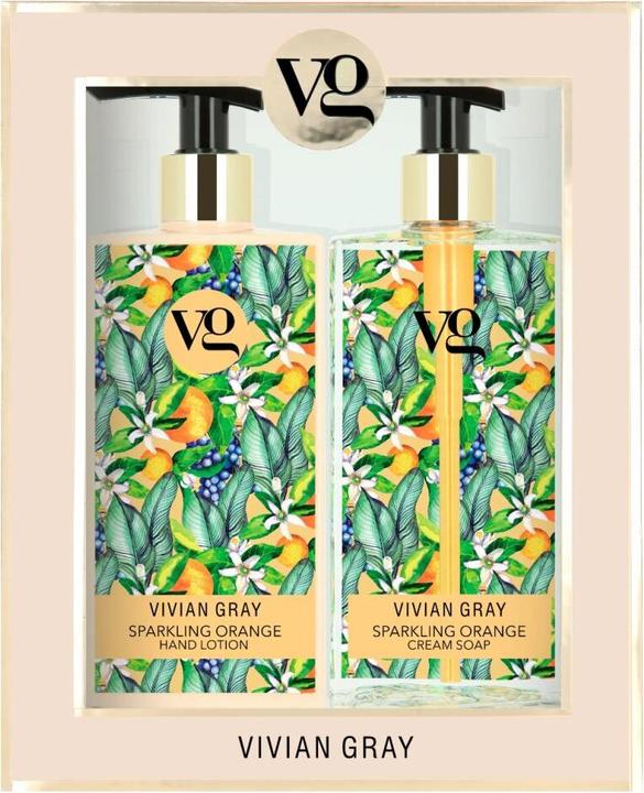 Vivian Gray Cosmetic set Sparkling Orange (Cream Soap & Hand Lotion) (Manicure set)
