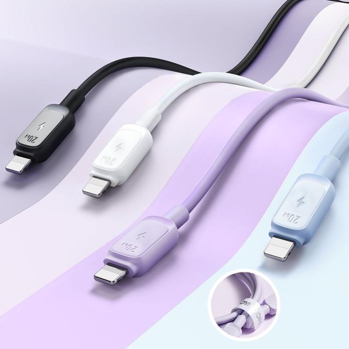 Actual product image Joyroom Color Series USB-C - Lightning Cable 20W, 1.2m - Blue (1.20 m, USB 2.0, 20 W)