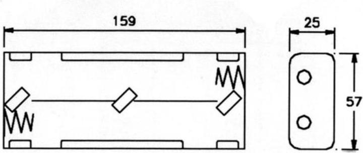 Actual product image Velleman Battery holder D for 6x Baby