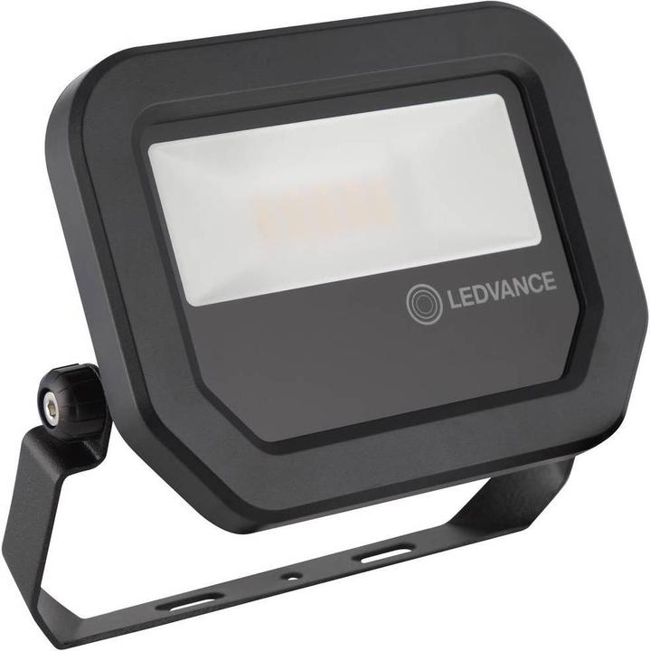 Produktbild Ledvance LED Flutlichtstrahler FL PFM 10 W 3000 K SYM 100 BK Warmweiss (1100 lm, IP65)