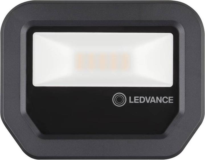Produktbild Ledvance LED Flutlichtstrahler FL PFM 10 W 3000 K SYM 100 BK Warmweiss (1100 lm, IP65)