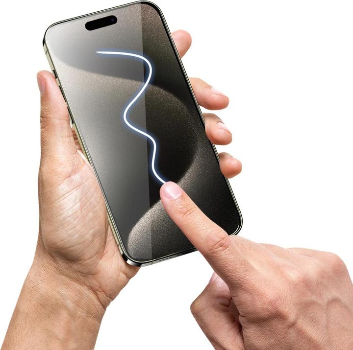 Produktbild Mobile Origin Privacy Screenwith easy applicator, 2 pack (2 Stk., Apple iPhone 15 Pro)
