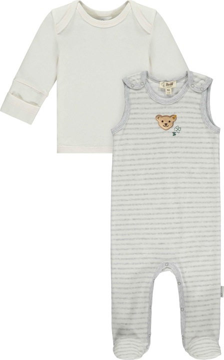 Image du produit Steiff Ensemble grenouillère avec t-shirt Grey GOTS (86)