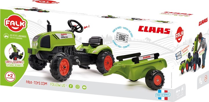 Produktbild Falk Toys Claas Traktor + Anh. M