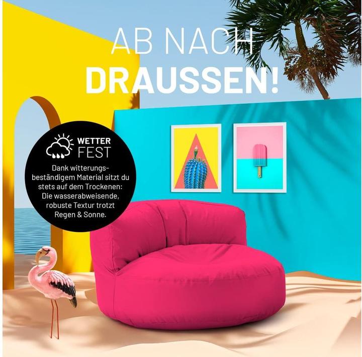 Produktbild Lumaland Sitzsack-Sofa, 320 l Polyester (PES), Rosa