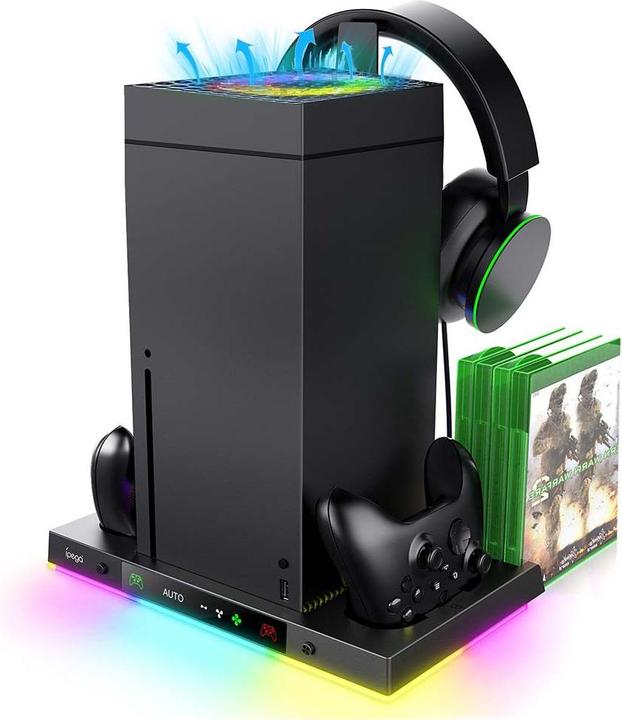 Produktbild - iPega XBX024S Multifunctional Charging RGB Stand with Cooling for Xbox (Xbox Series X)