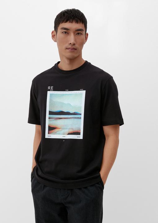 Produktbild s.Oliver T-Shirt Jerseyshirt mit reflektierendem Artwork (M)