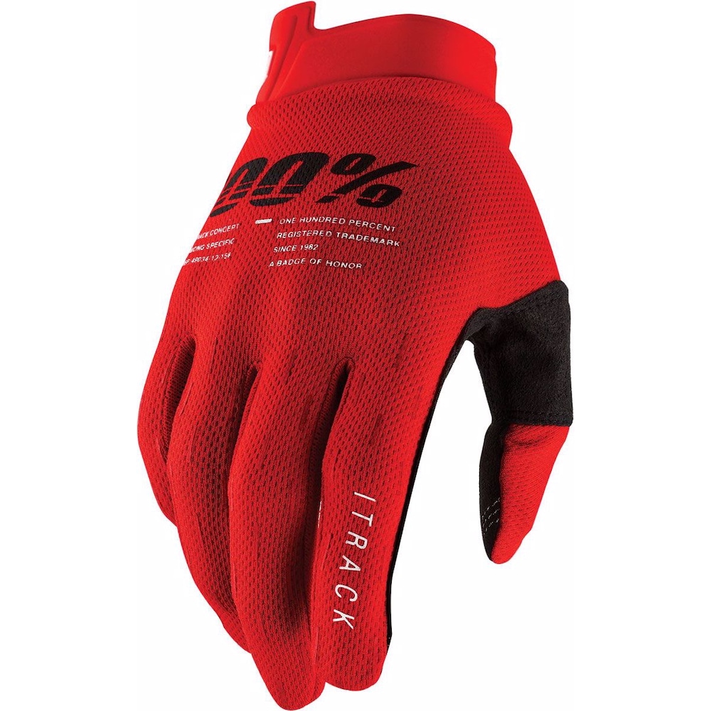 100%, Herren, Handschuhe, iTrack Handschuhe, Rot, (XL)