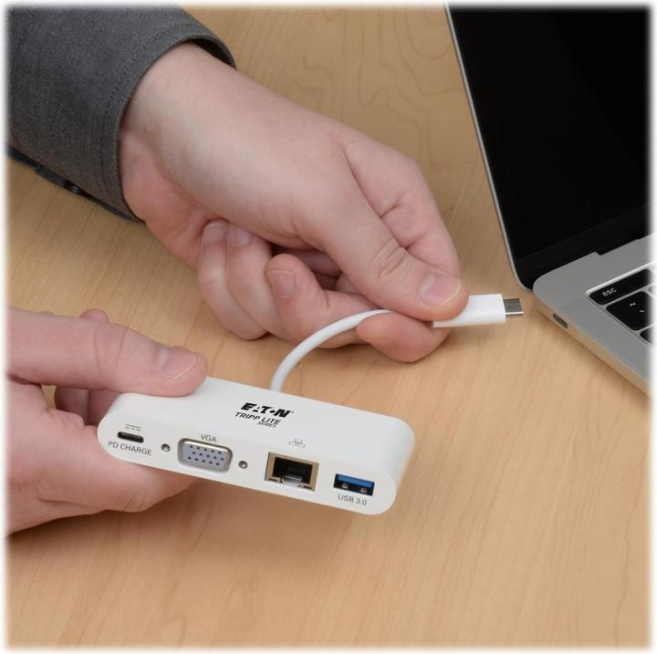 Actual product image Eaton Tripp Lite Series U444-06N-VGU-C - USB Type-C - VGA (D-Sub) - Male - Female - USB - 1920 x 10 (USB-C)