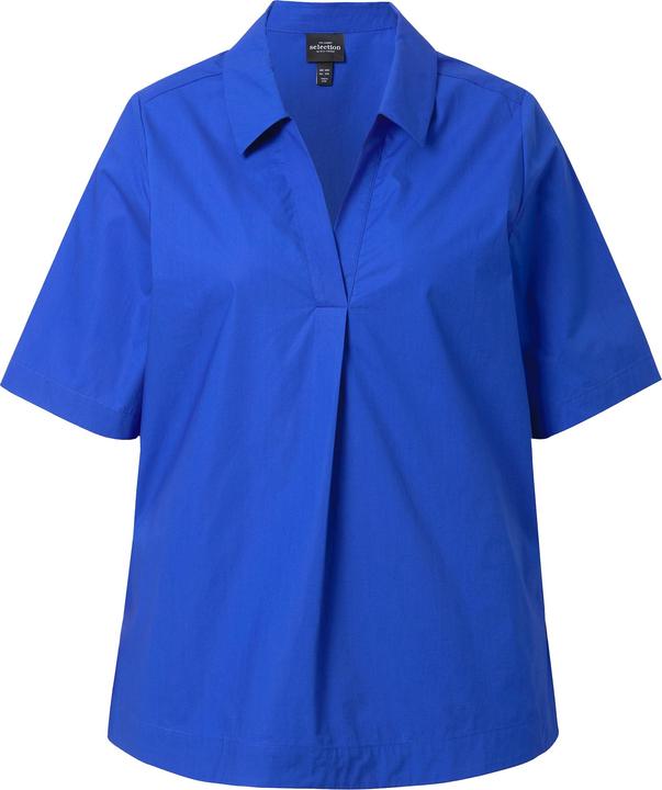 Actual product image Ulla Popken Polo Collar Short Sleeve Blouse (54)