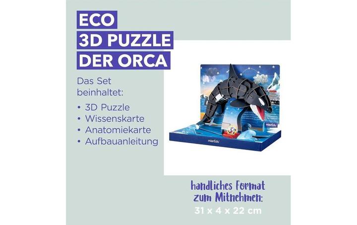 Produktbild mierEdu Eco 3D Puzzle - Der Orca (beweglich) (85 Teile)