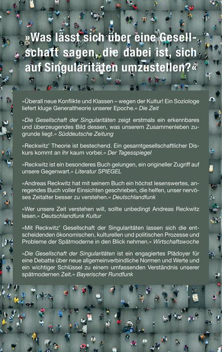 Produktbild Die Gesellschaft der Singularitäten (Deutsch, Andreas Reckwitz, 2019)