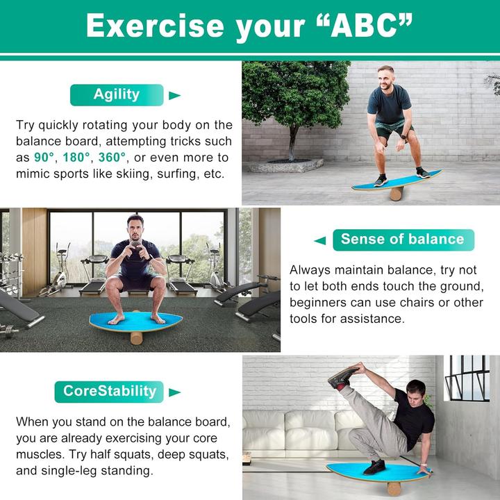 Image du produit Healfith Balance Board Set für Gleichgewichtstraining