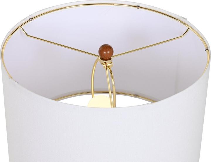 Image du produit Esprit Floor Lamp Home Brown Wood Metal Aluminium 40 x 40 x 153 cm (3 Pieces)