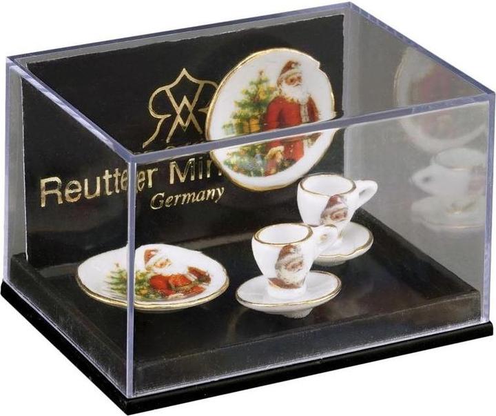 Immagine prodotto Reutter 001.534/5 - Miniatura, 2 set da caffè "Babbo Natale