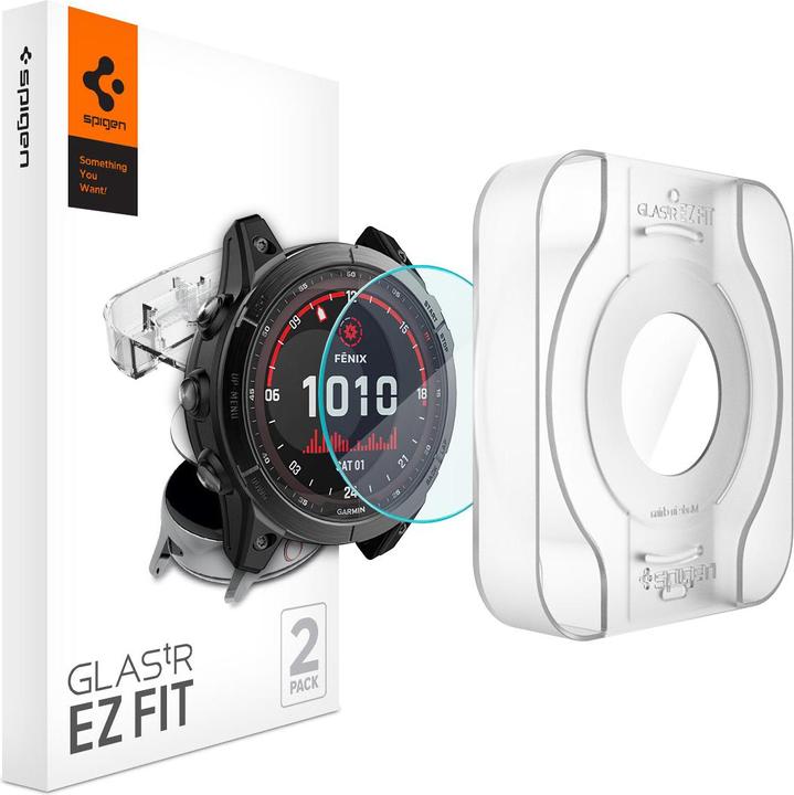 Produktbild Spigen Glas.TR Garmin Fenix 7X 2-Pack "EZ FIT" AGL04633 szkło hartowane
