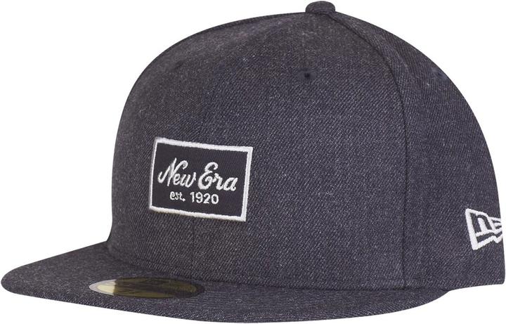 Actual product image New Era 59Fifty Fitted Cap - HEATHER SCRIPT navy (7 3/8)