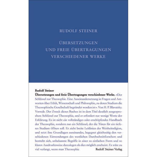 Übersetzungen und freie Übertragungen verschiedener Werke, Sachbücher von Rudolf Steiner