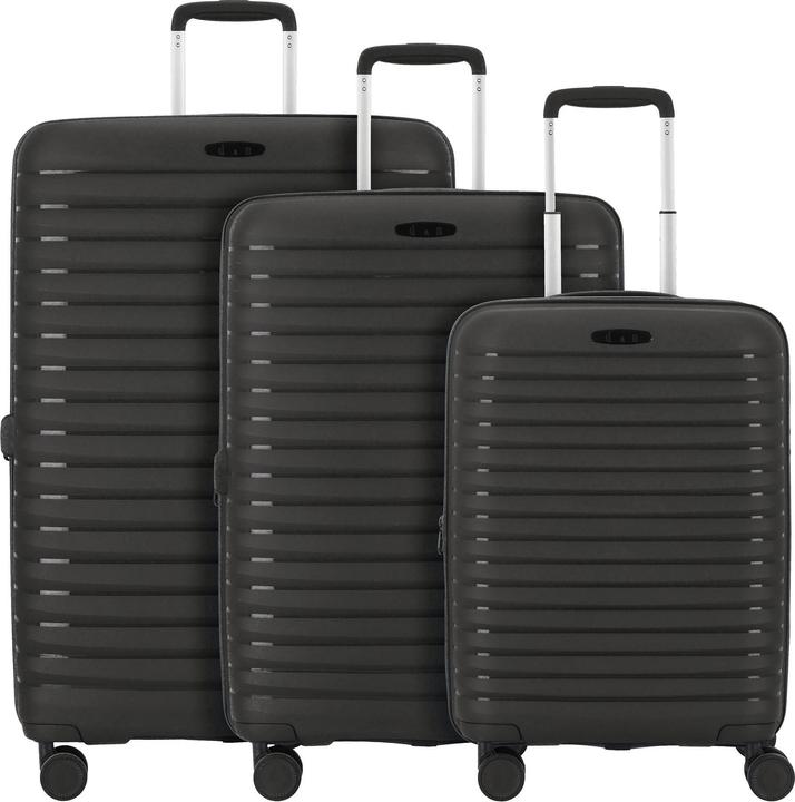 Produktbild D&N Travel Line 4500 4 Rollen Kofferset 3-teilig mit Dehnfalte (205 l)