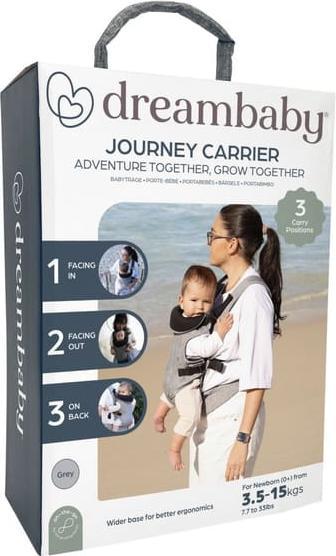 Image du produit Dreambaby Porte-bébé Journey Gris chiné