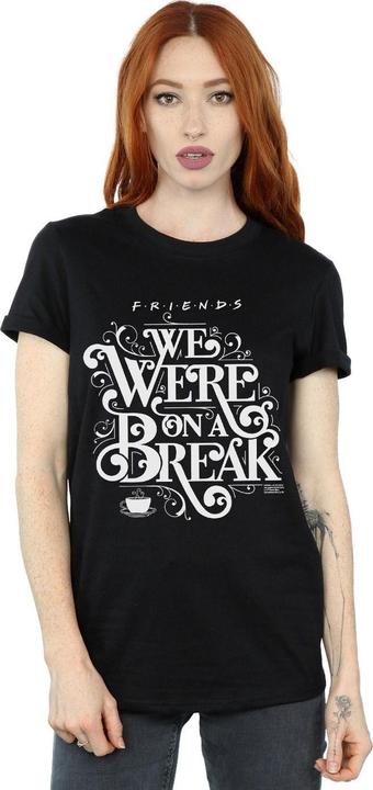 Actual product image Friends Womens/Ladies On A Break Ornamental Cotton Boyfriend T-Shirt (5XL)