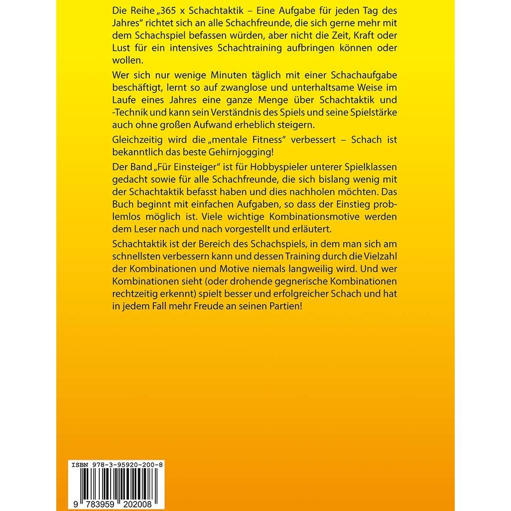 Thumbnail - 365 x Schachtaktik für Einsteiger, Sachbücher von Heinz Brunthaler, Robert Ullrich
