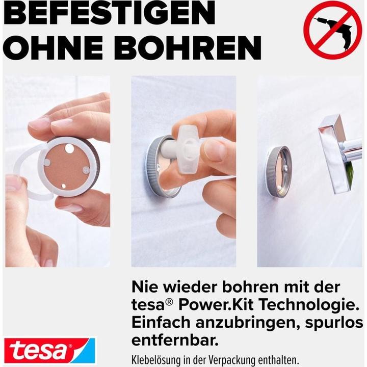 Produktbild tesa EKKRO Mantelhaken inkl. Klebelösung ohne Bohren