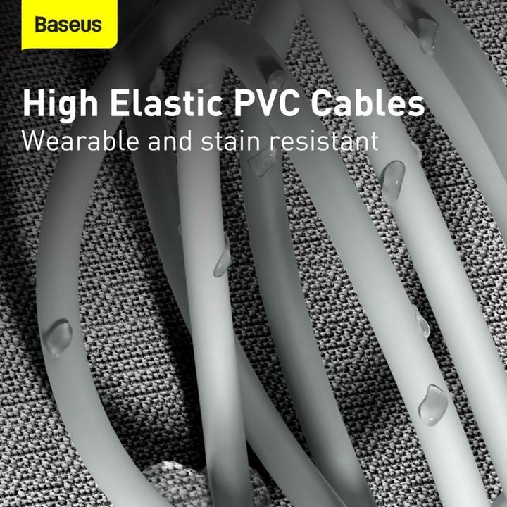 Actual product image Baseus Simple Wisdom Data Cable Kit USB-C to Lightning PD 20W (2PCS/Set) 1.5m White (1.50 m, 20 W)