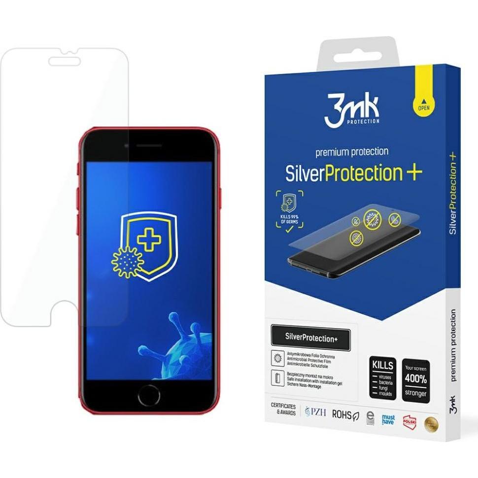 3MK Apple iPhone SE 2022 - SilverProtection+ (1 Stück, Apple iPhone 7), Smartphone Schutzfolie, Transparent