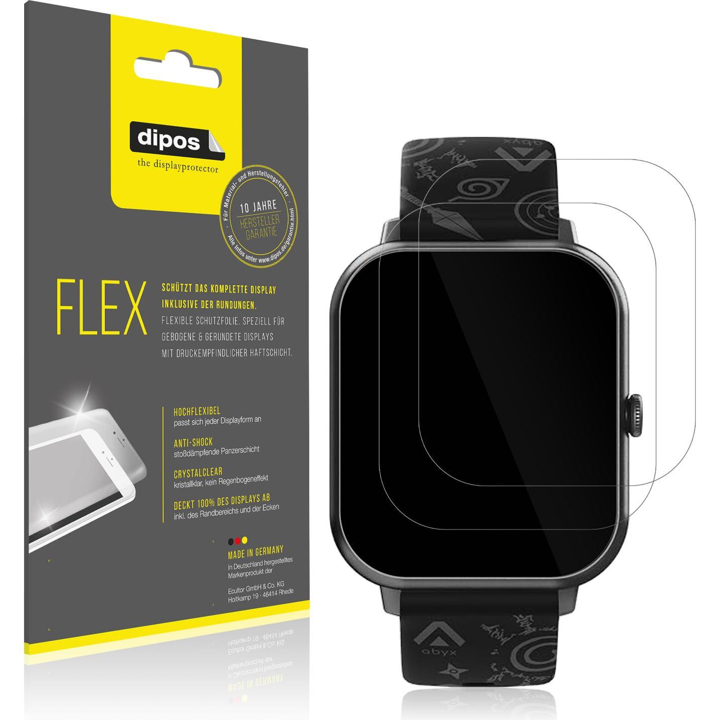 Dipos 3D Full Cover Schutzfolie, Smartwatch Schutzfolie, Transparent