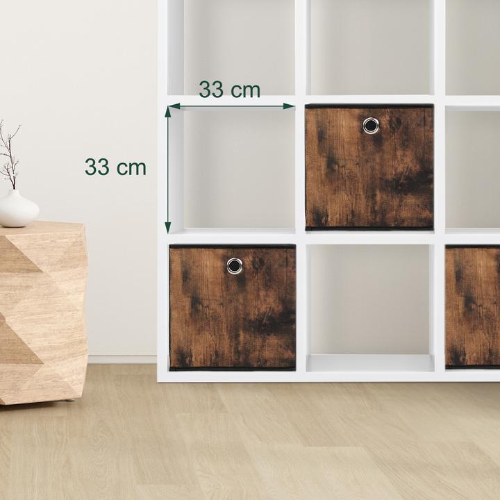 Actual product image Relaxdays 6x storage box (33 x 33 x 33 cm, 36 l)