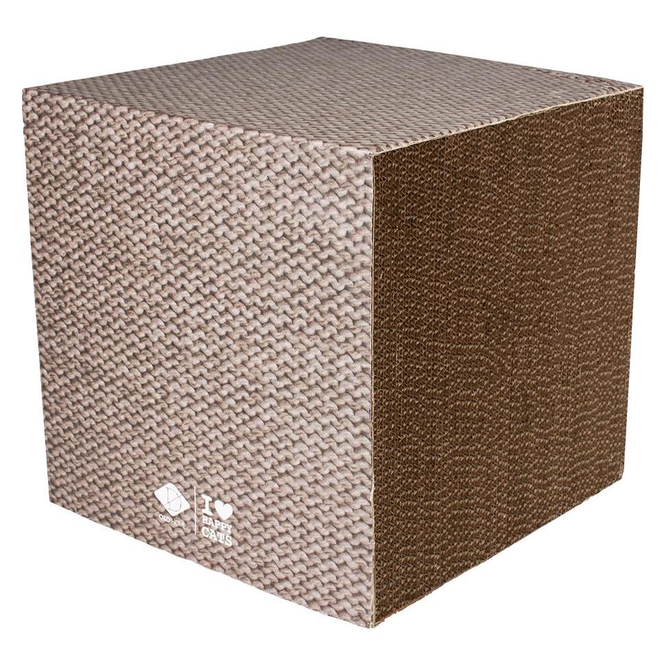 D&D Krasplank Freya Blok L, 30x30x30cm, Beige (30 cm, Beige), Krabpaal