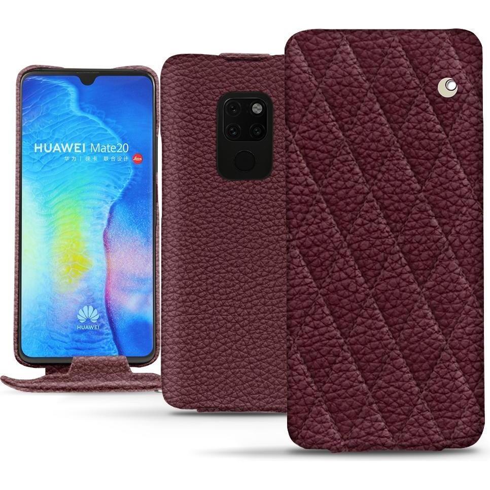 Noreve Lederschutzhülle vertikal (Huawei Mate 20), Smartphone Hülle, Violett