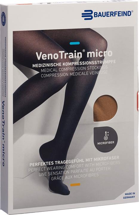Produktbild Veno Train MICRO A-G KKL2 M plus/short offene Fussspitze caramel Haftband Spitze normal