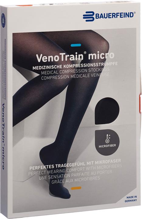 Actual product image Veno Train MICRO A-G KKL2 M normal/long offene Fussspitze schwarz Haftband Spitze normal (M)