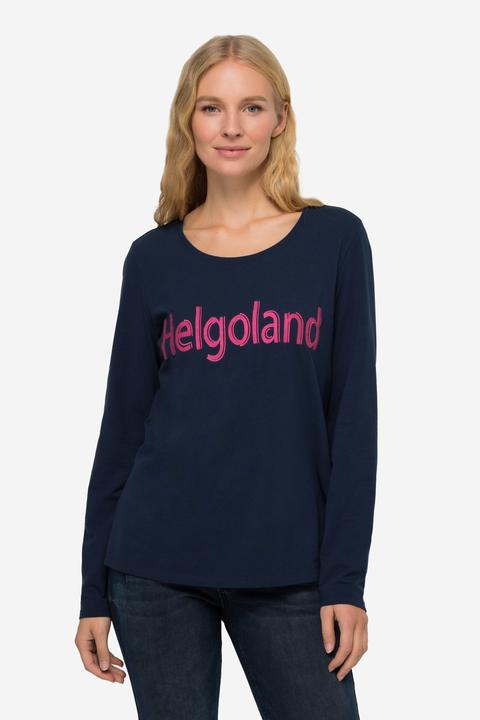 Produktbild Laurasøn Langarm-Shirt, gestickter Schriftzug, Rundhals (XL)