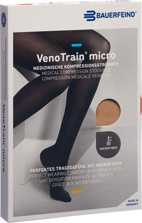 Image du produit Veno Train MICRO A-G KKL2 S plus/long geschlossene Fussspitze creme Haftband Noppen (S)