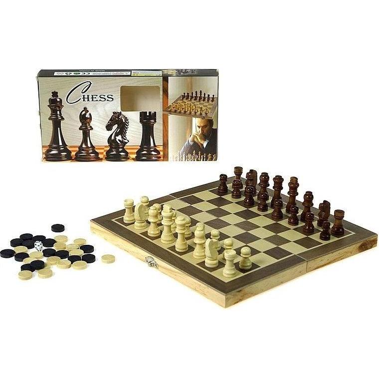 Adar Schach und Dame aus Holz