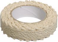 Rayher Bordo in pizzo di nastro in tessuto, beige, 2,5 m