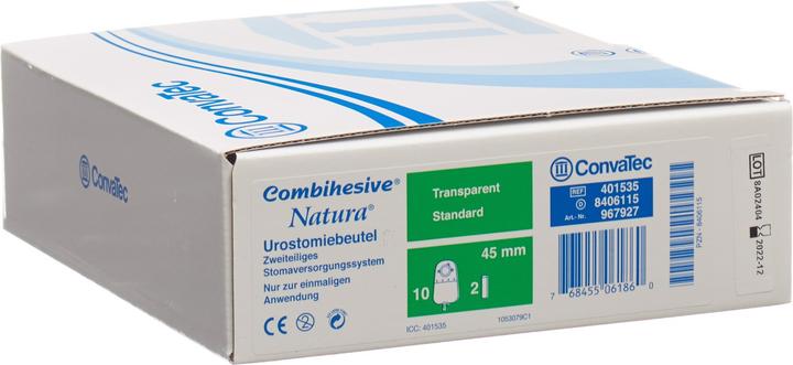 Image du produit ConvaTec Uro Beutel Knickversch 550ml 45mm (10 pièce(s), 10000 ml, 500 g)