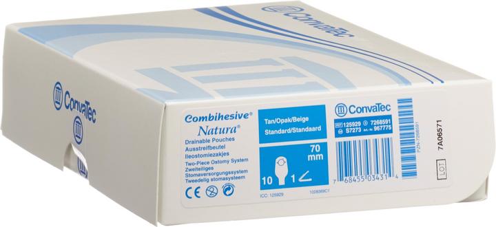 ConvaTec Ileo Beutel std opak 70mm (10 Stk., 1575 ml, 175 g)